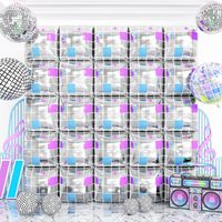 Guirlande de ballons en feuille d'aluminium 4D arc-en-ciel, toile de fond murale, ballons auto-scellants remplis d'hélium pour la décoration de fête d'anniversaire et de photomaton