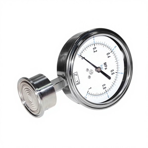 ダイヤル式63MM <span class=keywords><strong>100MM</strong></span> 150MM カスタム圧力範囲 耐振動 オイル充填 ダイヤフラムシール圧力計 - Product Image 1