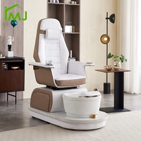 Fauteuil de manucure moderne électrique inclinable et rotatif pour manucure et pédicure