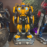 Statue de Bumblebee de haute qualité, sculpture de robot grandeur nature, grande sculpture d'Optimus Prime Transformer Bumblebee pour décoration extérieure