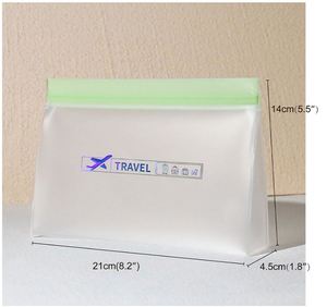 Custom Factory EVA <b>Clear</b> Travel Cosmetic <b>Bag</b> Portable <b>Toiletry</b> Pouch for Airplane Travel - Product Image 3