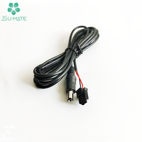 Kabel Rakitan Khusus DC ke Konektor Otomotif, Kabel Aksesori DC 5.5 X 2.1mm ke TE Connectivity TAB Housing Kabel 2 Arah