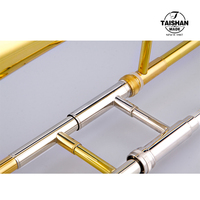 Taishan Alto Trombone with Yellow Brass Piston Brass Body Instrument