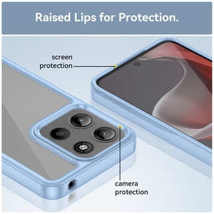 Mới phổ biến chống sốc trong suốt rõ ràng cứng PC + TPU <span class=keywords><strong>bumper</strong></span> bảo vệ điện thoại bìa cho Motorola Moto G15 Trường hợp Chất lượng cao - Product Image 6