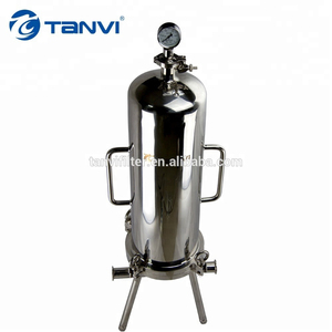 Machine de filtration liquide/sirop/vin/bière/miel à longue durée de vie boîtier de filtre sanitaire simple rond SUS304 - Product Image 2