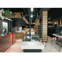 Pioneer Hoge Kwaliteit Roestvrij Retail Kassa Kassier Supermarkt Cash Teller Ontwerp