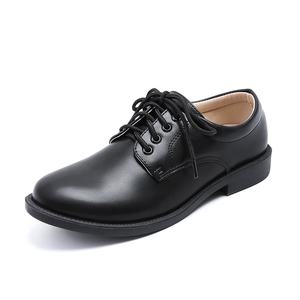 Chaussures à lacets en cuir véritable pour hommes, confortables, respirantes, à motif uni, pour le printemps, pour le bureau et les occasions professionnelles, pour adultes - Product Image 2