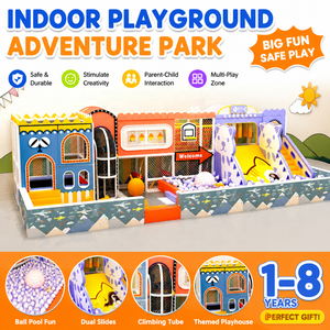 Gymnasium Commercial <b>Indoor</b> Playground with <b>Slide</b> for Sports Center Kids Waiting Zone - Product Image 1