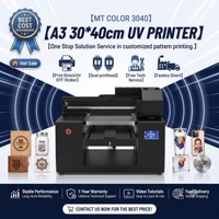 MT COLOR - Fabricante Directo - Impresora UV Plana de Escritorio A3 3040, Impresora UV de 30*40cm para Carcasas de Teléfono