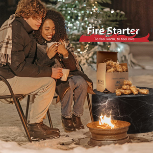 Essentiels de plein air, allume-feu en bois pour la cuisine au feu de camp, la cuisson, le barbecue, charbon de bois fabriqué à la machine - Product Image 6
