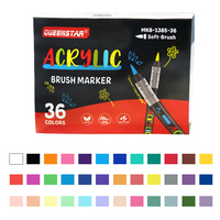 Fournisseur d'usine, stylos marqueurs à pointe souple en acrylique, non toxiques, lavables, faible odeur, marqueurs d'art graffiti colorés
