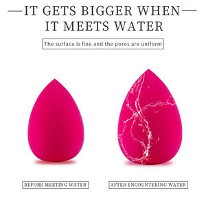 Juego de Esponjas de Maquillaje Profesionales con Logotipo Personalizado, Libres de Látex, Color Azul Gota de Agua, Suaves, con Empaque de Belleza - Product Image 4