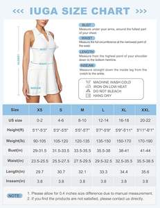 ชุดกีฬาผู้หญิงแบบไม่มีแขน ผ้าโพลีเอสเตอร์ สำหรับกอล์ฟและเทนนิส มีกระเป๋า ระบายเหงื่อได้ดี ยืดหยุ่น กระชับรูปร่าง - Product Image 6