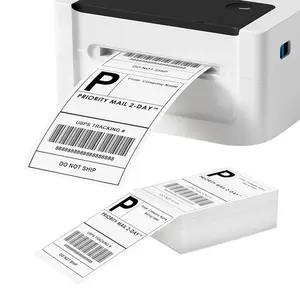 Direct Thermal Label 4x6x2000 Fanfold Shipping Address Printing Zebra Compatible Address Sticker