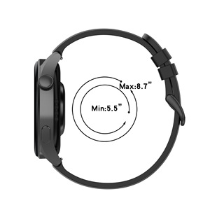 Bracelet de montre en silicone de style sportif avec boucle à ardillon pour S4/S4 Sport/S3/S2/S1/Sport/Color/<span class=keywords><strong>Haylou</strong></span> BLING LS12, 20/22 mm - Product Image 5