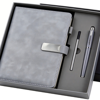 Vorrätiges Firmen-Notizbuch-Set A5 Magnetische Geschenkbox Meeting-Notizbuch-Set Herstellungsfabrik