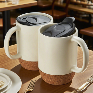 Tùy chỉnh gốm du lịch <span class=keywords><strong>Mug</strong></span> tazas với <span class=keywords><strong>non</strong></span> trượt nút chai dưới cho công ty cha mẹ Quà Tặng - Product Image 6