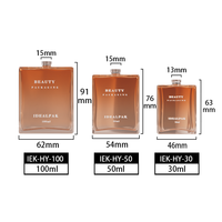Flacon de parfum de luxe en verre ambré transparent ou givré, 1 oz, 1,7 oz, 3,5 oz, vente en gros, flacon vide avec pulvérisateur à pompe et impression sérigraphique
