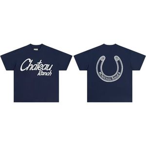 Nouveau slogan : T-shirt décontracté unisexe en pur coton à manches courtes avec motif fer à cheval imprimé – Collection Tendance - Product Image 3