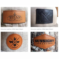 Fabricant d'étiquettes pour vêtements en jean, logo personnalisé, patchs en cuir véritable 3D gaufré, écologiques, vierges, en forme de rouleau, pour vêtements