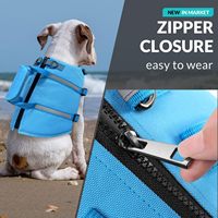 Gilet de sauvetage imperméable Oxford pour chiens de taille moyenne à grande, veste de flottabilité pour la sécurité aquatique