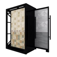 Échantillons de carreaux en céramique, marbre, pierre artificielle, granit, quartz, sur support coulissant, personnalisés, à tirer et à pousser, pour présentoirs