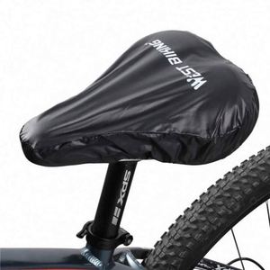Housse de protection universelle pour selle de vélo de montagne, noire, réutilisable, durable, en polyester, imperméable, résistante à la poussière, pour vélo de route - Product Image 1
