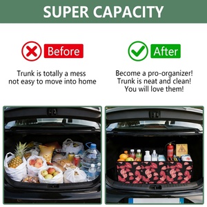 Bolsas de Compras Plegables Reutilizables con Diseño de Flor de Anturio Hawaiano, Cestas de Almacenamiento Plegables con Asas Largas - Product Image 5