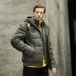 Hochwertige MR.<span class=keywords><strong>ALLAN</strong></span> BLACK Brand Herren Winter jacke Gepolsterte Kapuze Warmer Puffer Neuestes Design Anpassbare Jacke Plus Size - Product Image 2