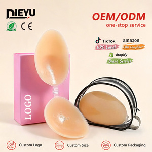 <span class=keywords><strong>Soutien</strong></span>-<span class=keywords><strong>gorge</strong></span> adhésif invisible en silicone de qualité médicale réutilisable, sans bretelles, push-up, pour robe dos nu - Product Image 1