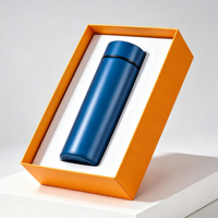 Ensemble cadeau promotionnel pour entreprise, conférence, avec gourde isotherme en acier inoxydable 304 de 450 ml, impression personnalisée