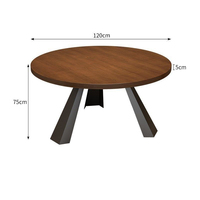Chaises en bois rétro américaines, ensembles de tables d'hôtel en bois