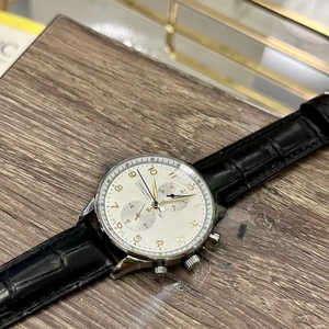 Elegant Mens Sport <b>Watch</b> Chronograph Function Stainless Steel <b>Case</b> Arabic Numerals Dial Classic Daily Wear Timepiece - Product Image 1