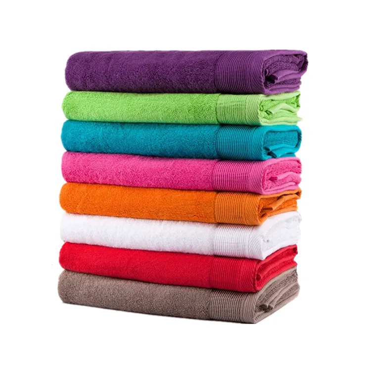 Toalha de banho de algodão grosso para chuveiro toalhas brancas terry