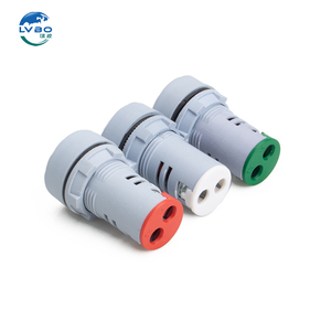 Lvbo Ampe kế 24V tín hiệu chỉ số ánh sáng 380V hiển thị kỹ thuật số LED Vôn kế AC đo lường 220V một pha DC 12 - Product Image 5