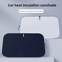 Pare-soleil de voiture pour pare-brise avant, protection solaire, isolation thermique, style parapluie, bouclier de stationnement télescopique OLIVER