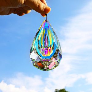 120mm Crystal Prism Suncatcher Window Hanging Sun Catchers AB Colored Crystals Faceted Prism <strong>Rainbow</strong> <strong>Maker</strong> Pendant - Product Image 4