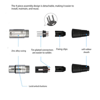 Connecteurs XLR, fiches XLR 3 broches mâle/femelle, connecteur de câble audio pour microphone, prise audio, connecteur de microphone DMX