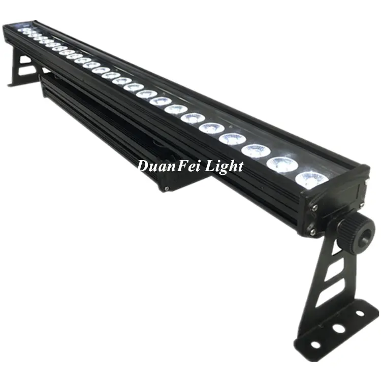 High power outdoor stage dmx washing lyre two layer aluminum black led 24x10w wall washer light bar led ip65