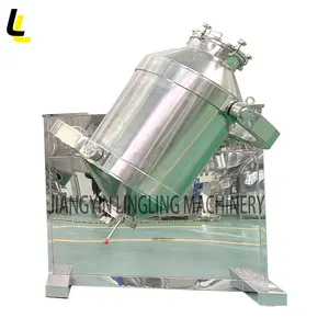 Dry Powder Blenders SYH Stainless Steel High Speed Dry Food Powder Rotating Drum 3d Blender Tumbler Machine Mixer