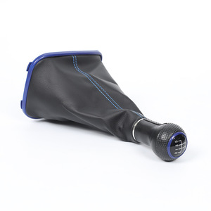 Pomo de palanca de cambios de cuero Fcgsk para coche, 5 y 6 velocidades, 12 mm y 23 mm, para Golf 4 Bora, transmisión manual - Product Image 1