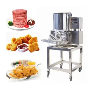 Máquina de processamento de nugget de aço inoxidável, máquina de hamburger patty