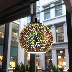 Hiện Đại Tối Giản 3D Thủy Tinh Nghệ Thuật Đèn Chùm Cho Bar Cafe Loft Nhà Hàng Cross-Biên Giới Phong Cách Cửa Hàng Quần Áo Trang Trí Nội Thất Với E26 Cơ Sở - Product Image 3