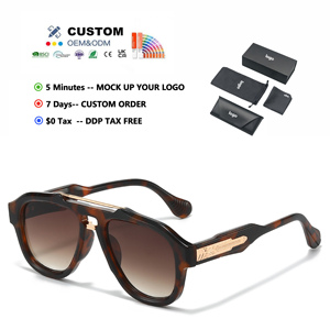 Occhiali <span class=keywords><strong>da</strong></span> Sole di Alta Qualità Stile Italiano OEM/ODM per Uomo e Donna, Montatura Oversize a Occhio di Rana, Occhiali <span class=keywords><strong>da</strong></span> <span class=keywords><strong>Vista</strong></span> Alla Moda per Vacanze - Product Image 1