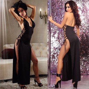 Camisón Largo con Tirantes Laterales, Lencería Sexy, Disfraz de Cosplay, Uniforme de Tentación, Traje Divertido para Mujer, ODM, Comercio Exterior con Europa y Estados Unidos - Product Image 1