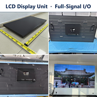 Écran mural vidéo LCD 65 pouces 3,5 mm 4K Ultra HD, panneau industriel, écran de jonction, moniteur pour salle de contrôle, 500 nits, 7x24, anti-reflet, 1 an