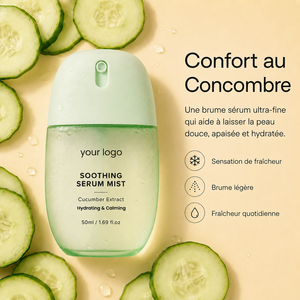 Bruma Facial Botánica Natural, Hidratación Calmante, Sensación de Piel Fresca, Fórmula No Grasa, Cuidado Hidratante Diario, Bruma Suavizante de Pepino - Product Image 5