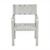 Chaise de salle à manger en polystyrène et bois composite, design inaltérable