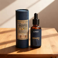 Emballage de marque privée avec logo personnalisé huile d'argan naturelle biologique pour hommes huile de croissance pour barbe