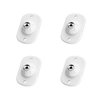 Mini roulettes pivotantes auto-adhésives ABS Poulies à billes en acier pivotantes à 360 degrés intégrées Armoires de meubles Poubelles Boîtes